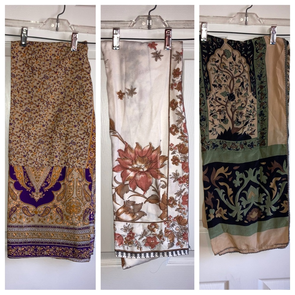 Wrap Scarf Bundle 3 Piece Multicolor